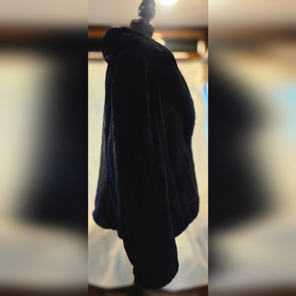 Chic Mossimo Black Teddy Jacket - image 3